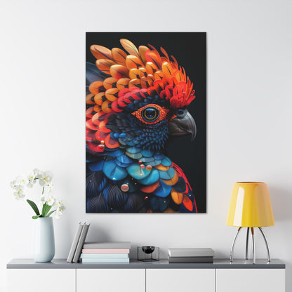 Beautiful Bird - Abstract Illustration Canvas Gallery Wraps