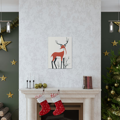 deer Digital Illustration Canvas Gallery Wraps