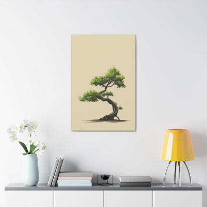 Bonsai Tree - Illustration Canvas Gallery Wraps