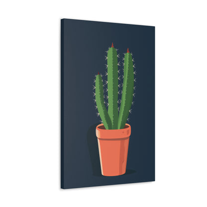 Cactus Plant - Illustration Canvas Gallery Wraps