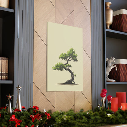 Bonsai Tree - Illustration Canvas Gallery Wraps