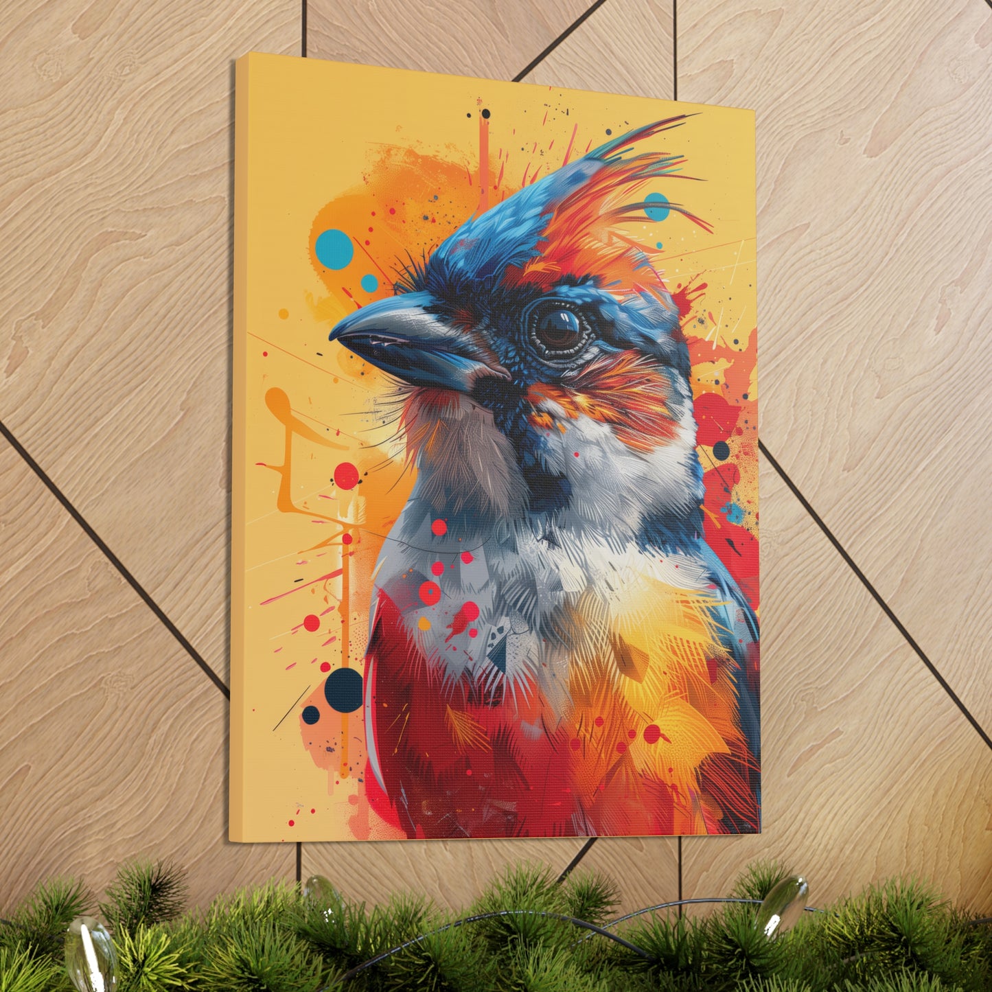 Bird - Abstract Illustration Canvas Gallery Wraps