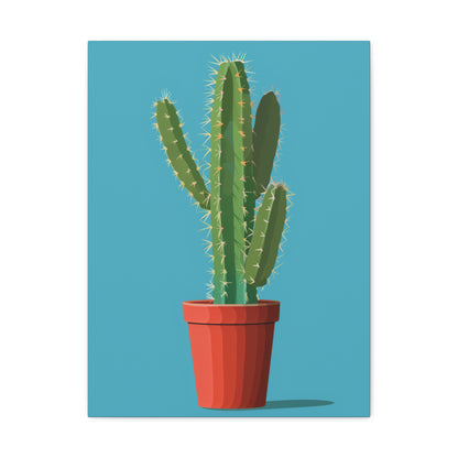 Cactus Plant - Illustration Canvas Gallery Wraps