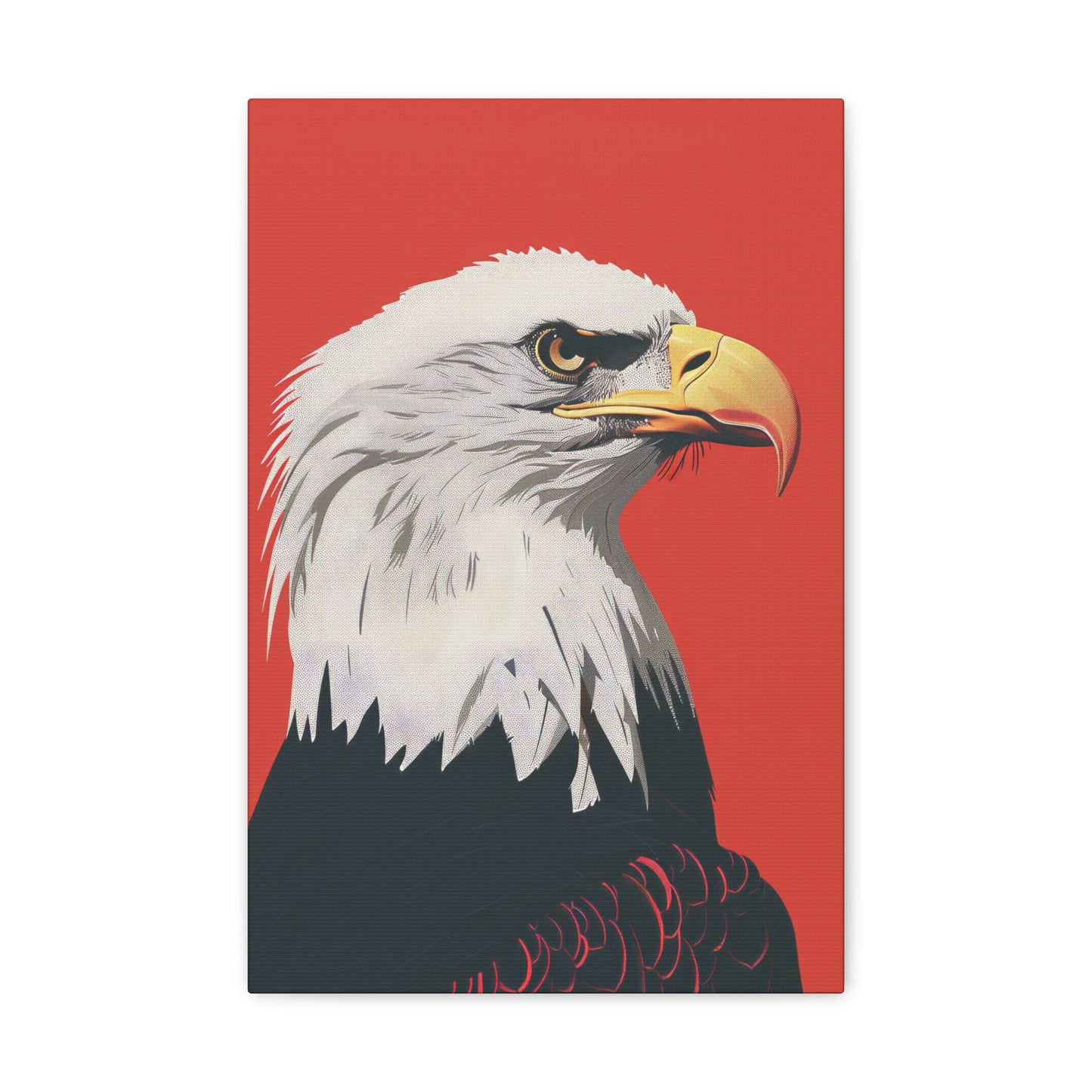 Bald Eagle Digital Illustration Canvas Gallery Wraps