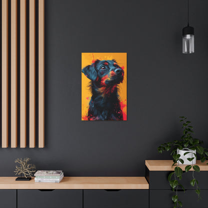 Labrador Dog - Abstract Illustration Canvas Gallery Wraps