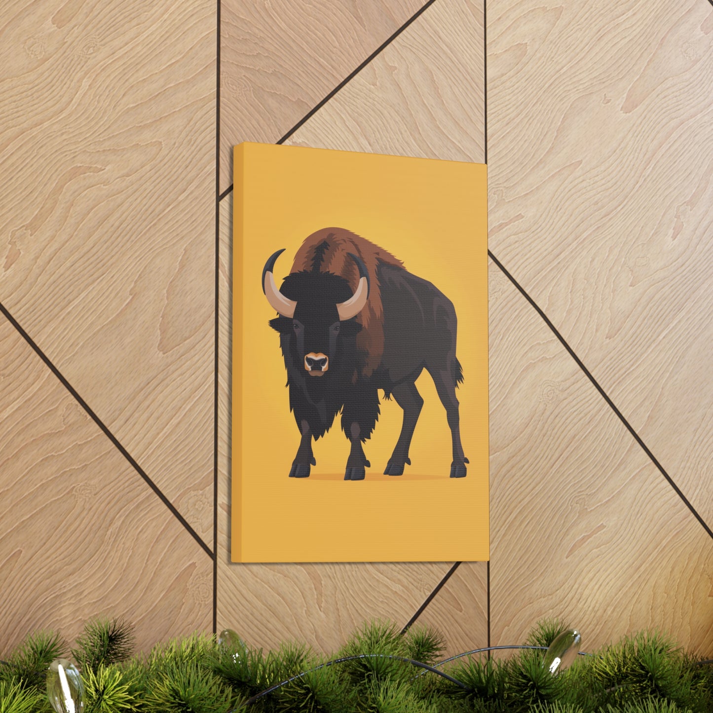 Bison - Digital Illustration Canvas Gallery Wraps