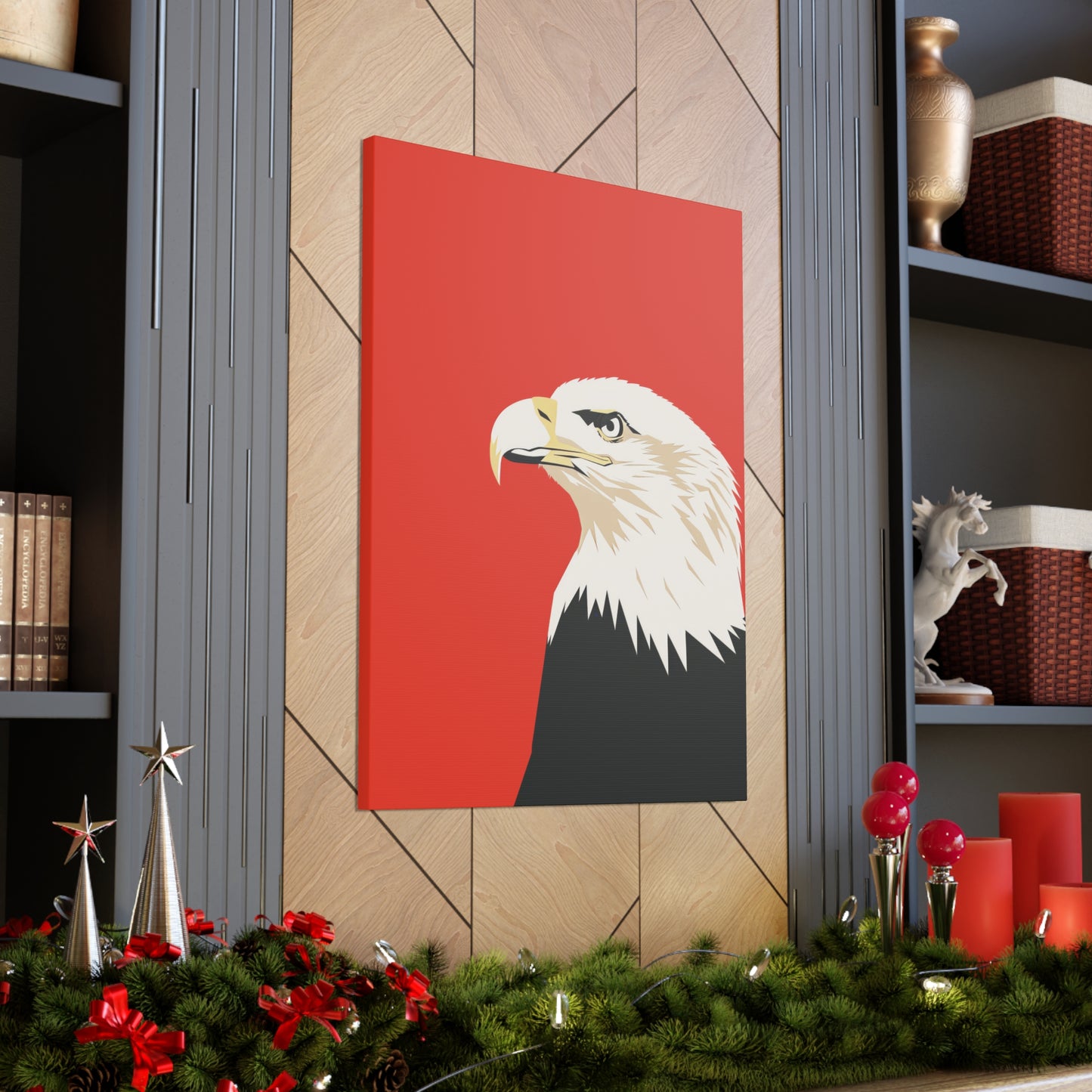 Bald Eagle Digital Illustration Canvas Gallery Wraps