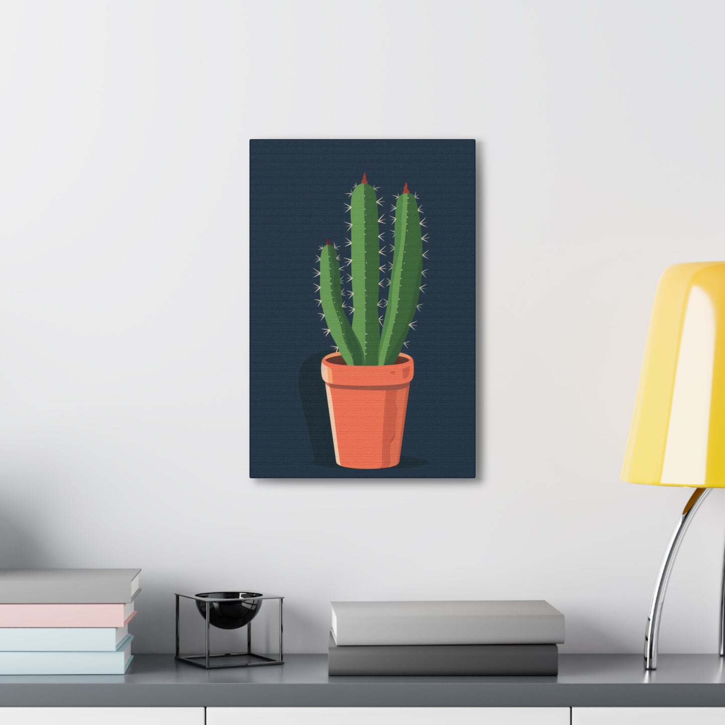 Cactus Plant - Illustration Canvas Gallery Wraps