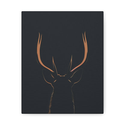 Reindeer antlers  Digital Illustration Canvas Gallery Wraps