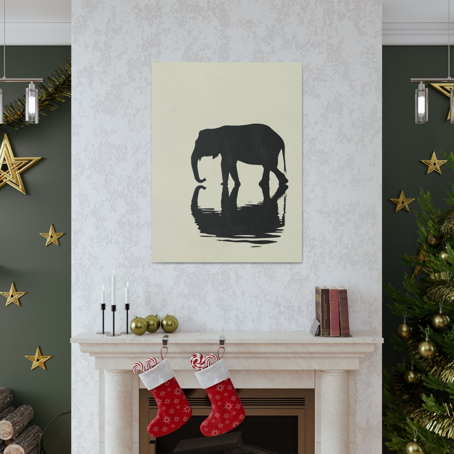 Elephant  Digital Illustration Canvas Gallery Wraps