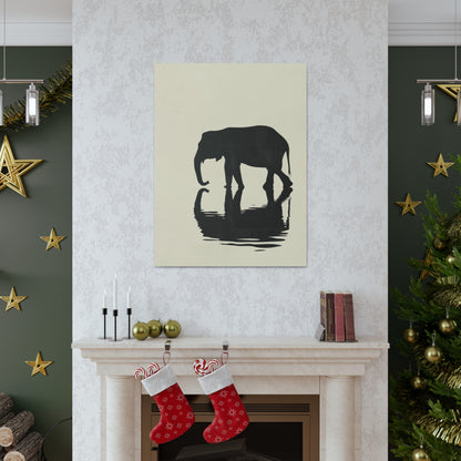 Elephant  Digital Illustration Canvas Gallery Wraps