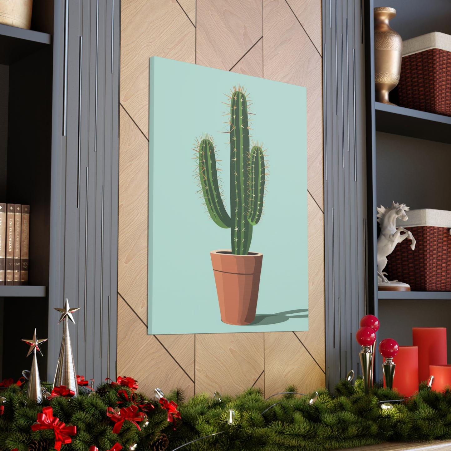 Cactus Plant - Illustration Canvas Gallery Wraps