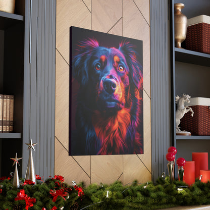 Labrador Dog - Abstract Illustration Canvas Gallery Wraps