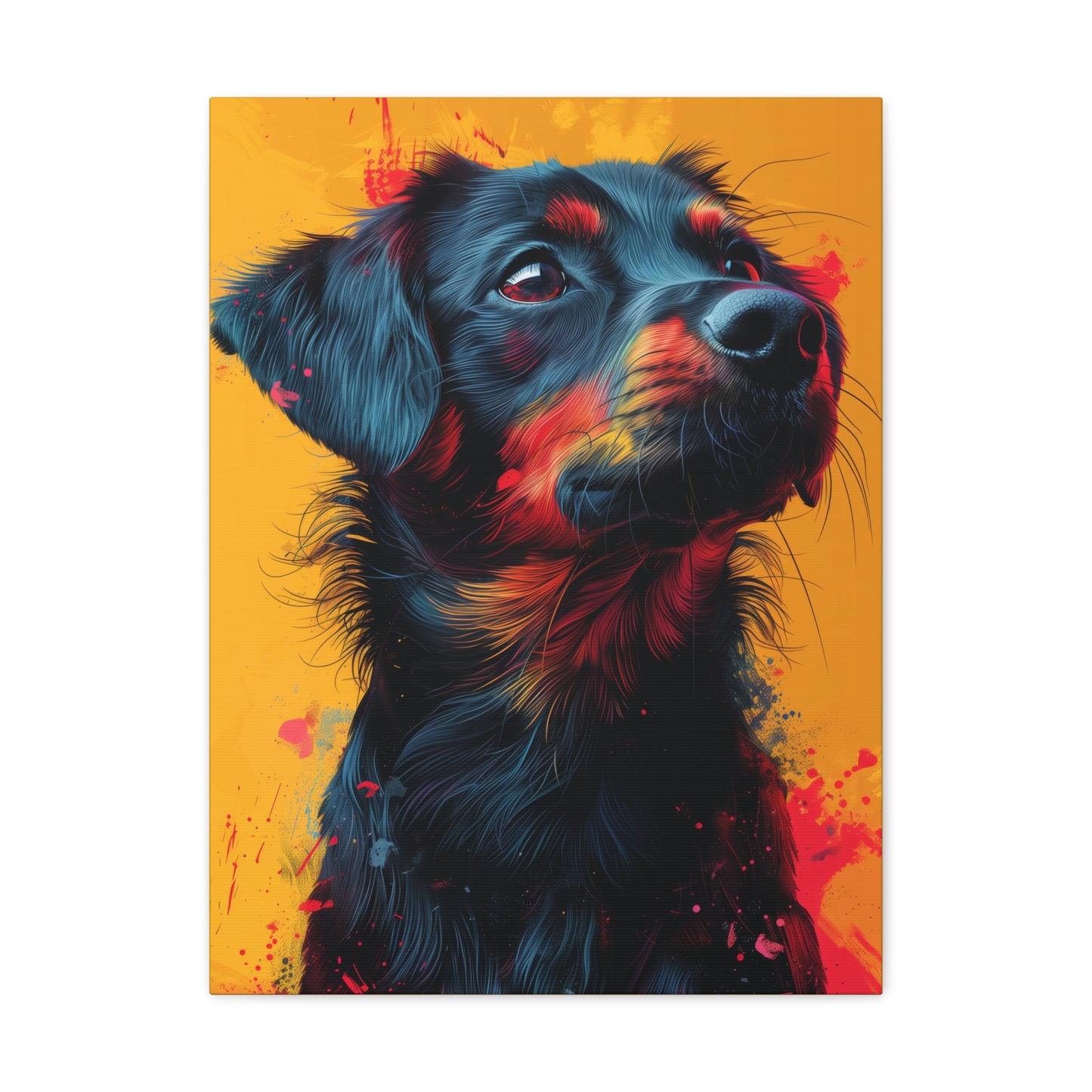 Labrador Dog - Abstract Illustration Canvas Gallery Wraps