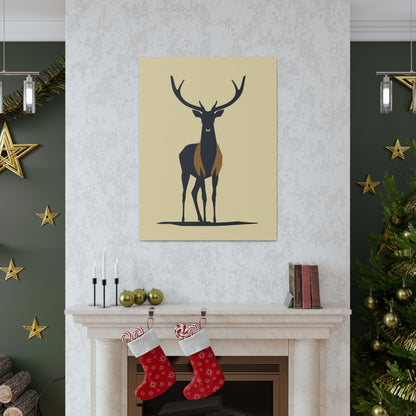 Reindeer - Digital Illustration Canvas Gallery Wraps