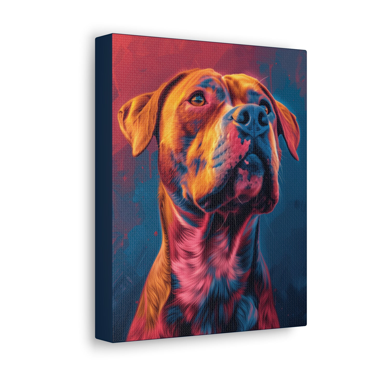 American Pit Bull Terrier - Abstract Illustration Canvas Gallery Wraps