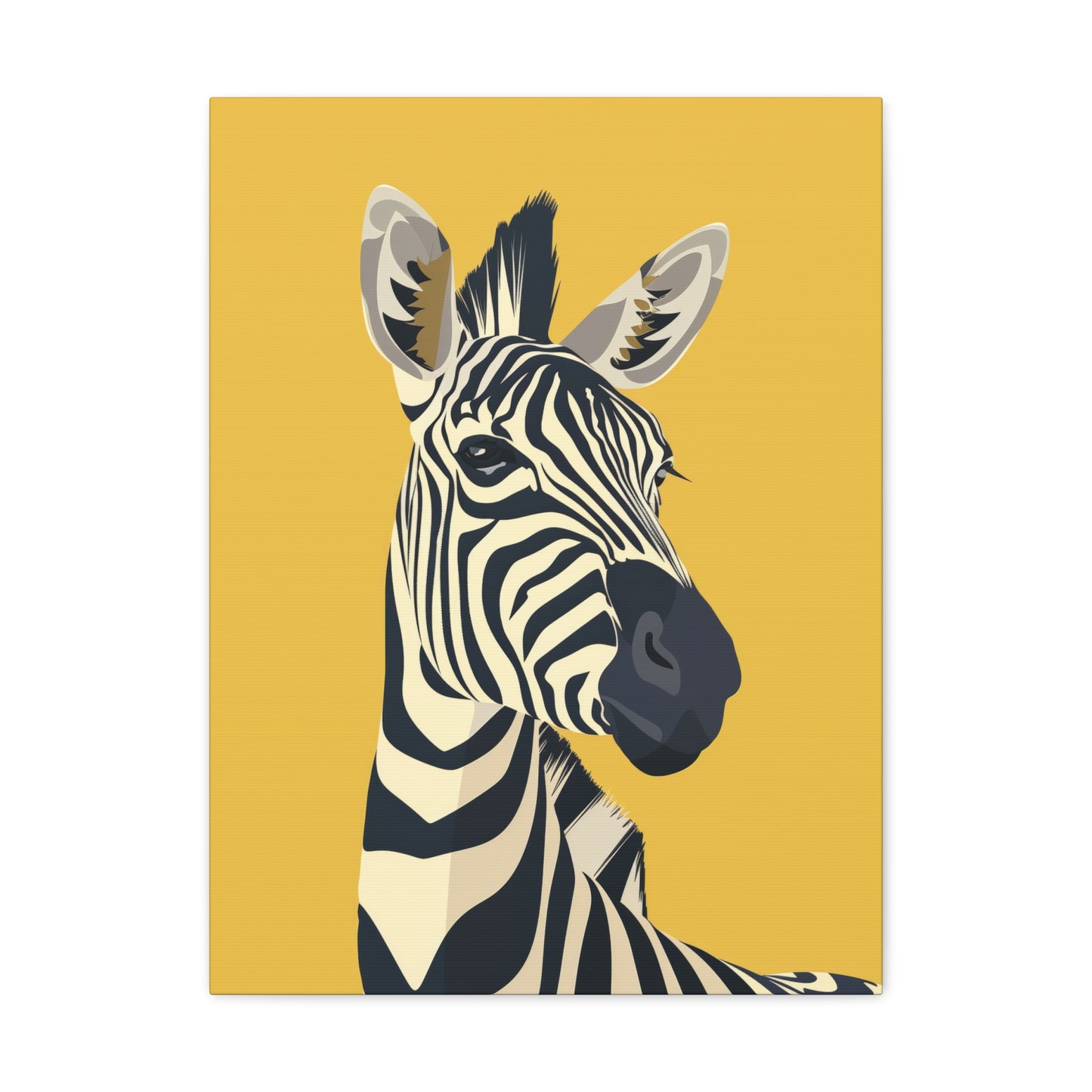 Zebra Digital Illustration Canvas Gallery Wraps