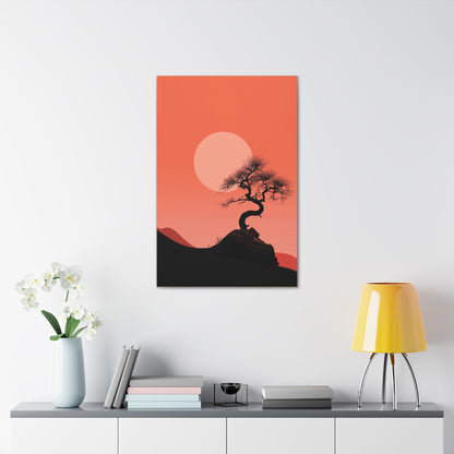 Bonsai Tree - Illustration Canvas Gallery Wraps