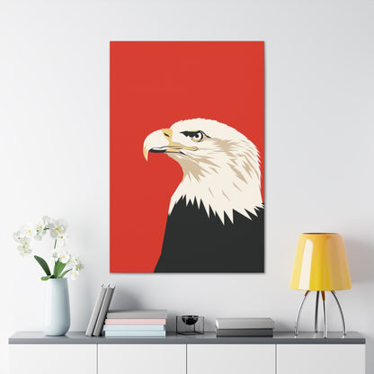 Bald Eagle Digital Illustration Canvas Gallery Wraps