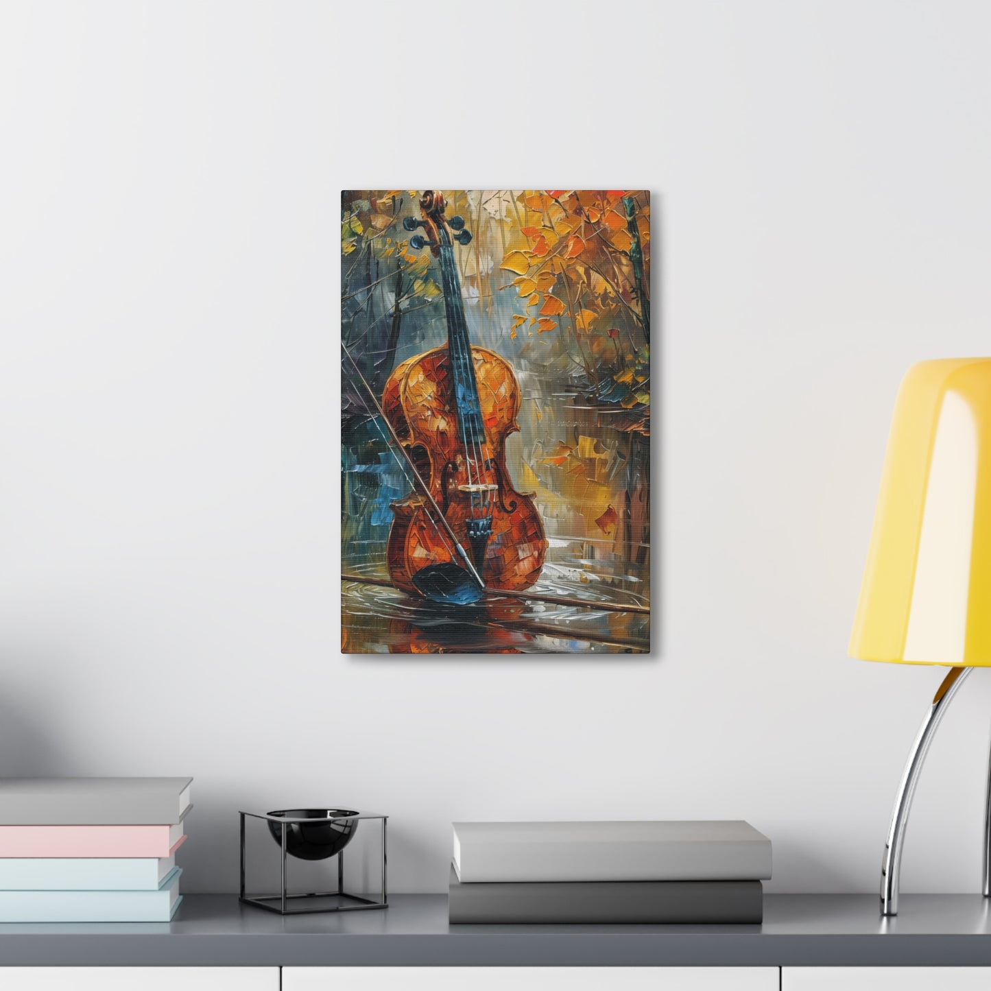 guitar in water Digital Oil Painting Print Canvas Gallery Wraps