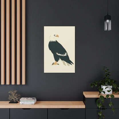 Bald Eagle Digital Illustration Canvas Gallery Wraps