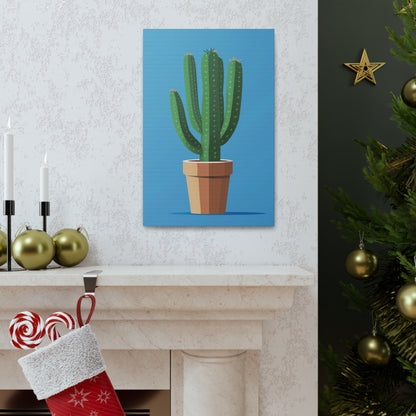 Cactus Plant - Illustration Canvas Gallery Wraps