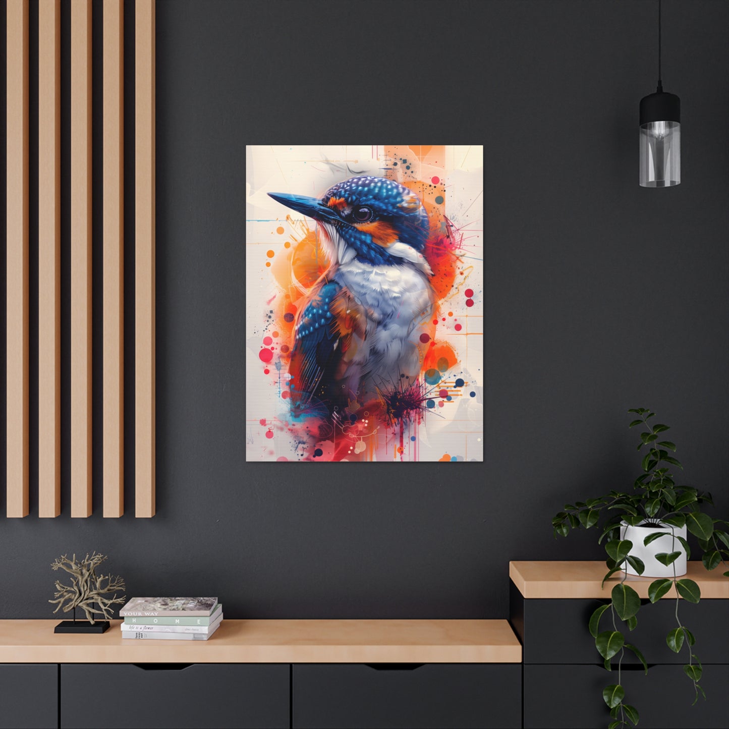 Bird - Abstract Illustration Canvas Gallery Wraps