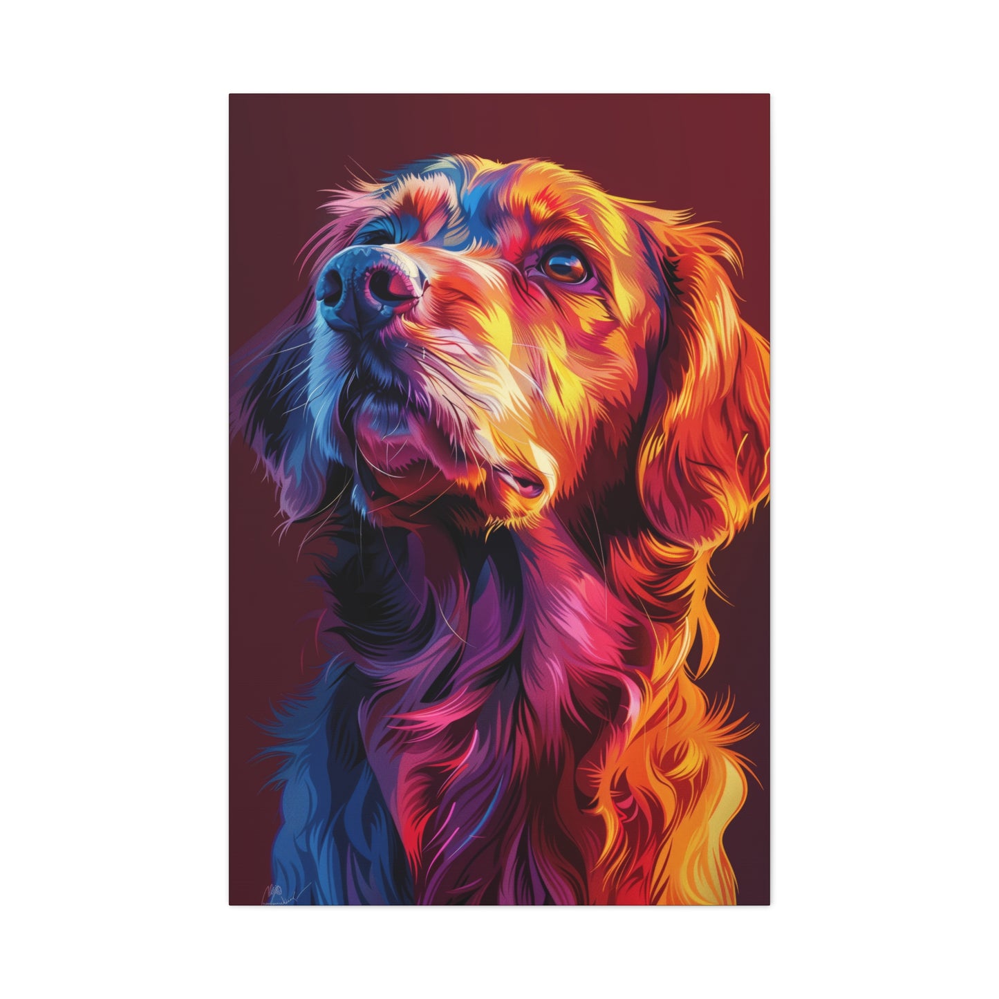 Labrador Dog - Abstract Illustration Canvas Gallery Wraps