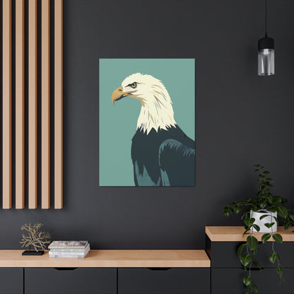 Bald Eagle Digital Illustration Canvas Gallery Wraps