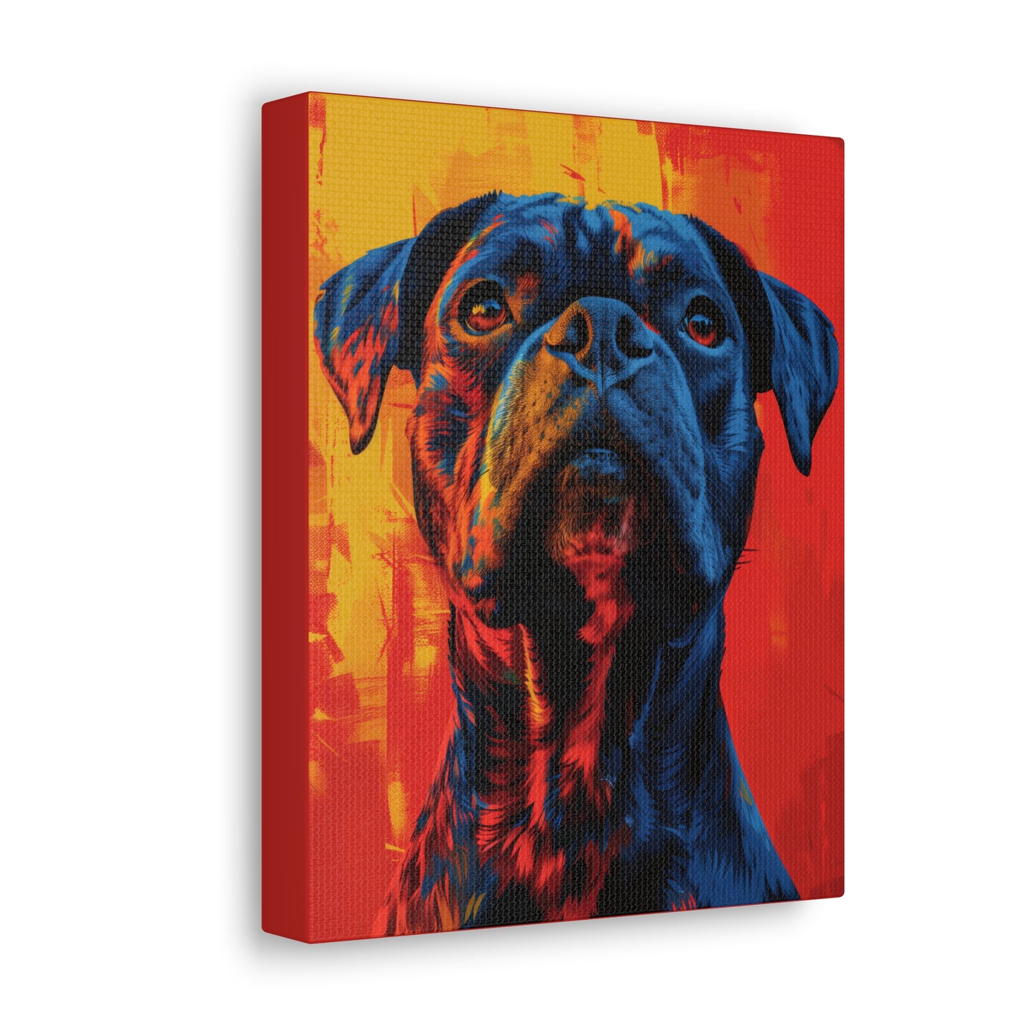 American Pit Bull Terrier - Abstract Illustration Canvas Gallery Wraps