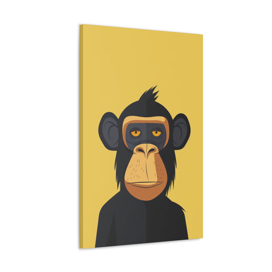 Modern Monkey Digital Illustration Canvas Gallery Wraps