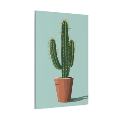 Cactus Plant - Illustration Canvas Gallery Wraps