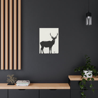 Reindeer Digital Illustration Canvas Gallery Wraps