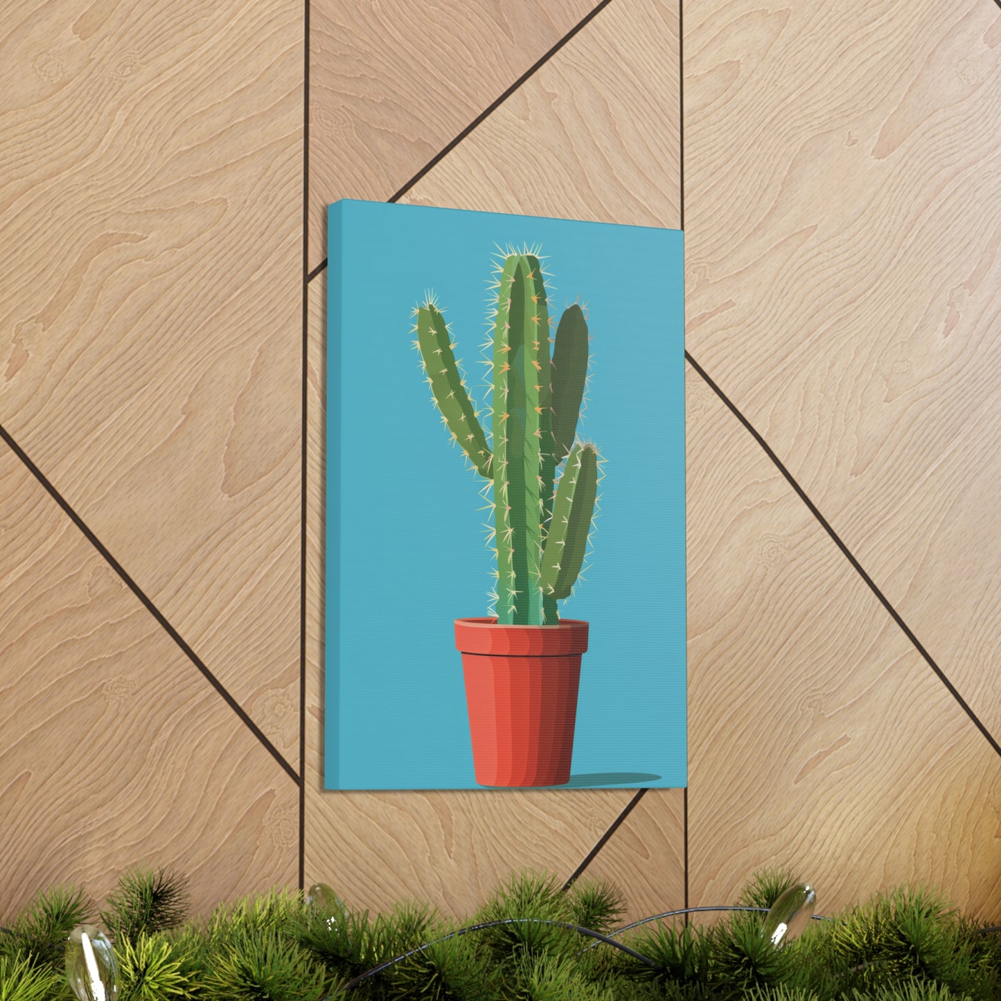 Cactus Plant - Illustration Canvas Gallery Wraps