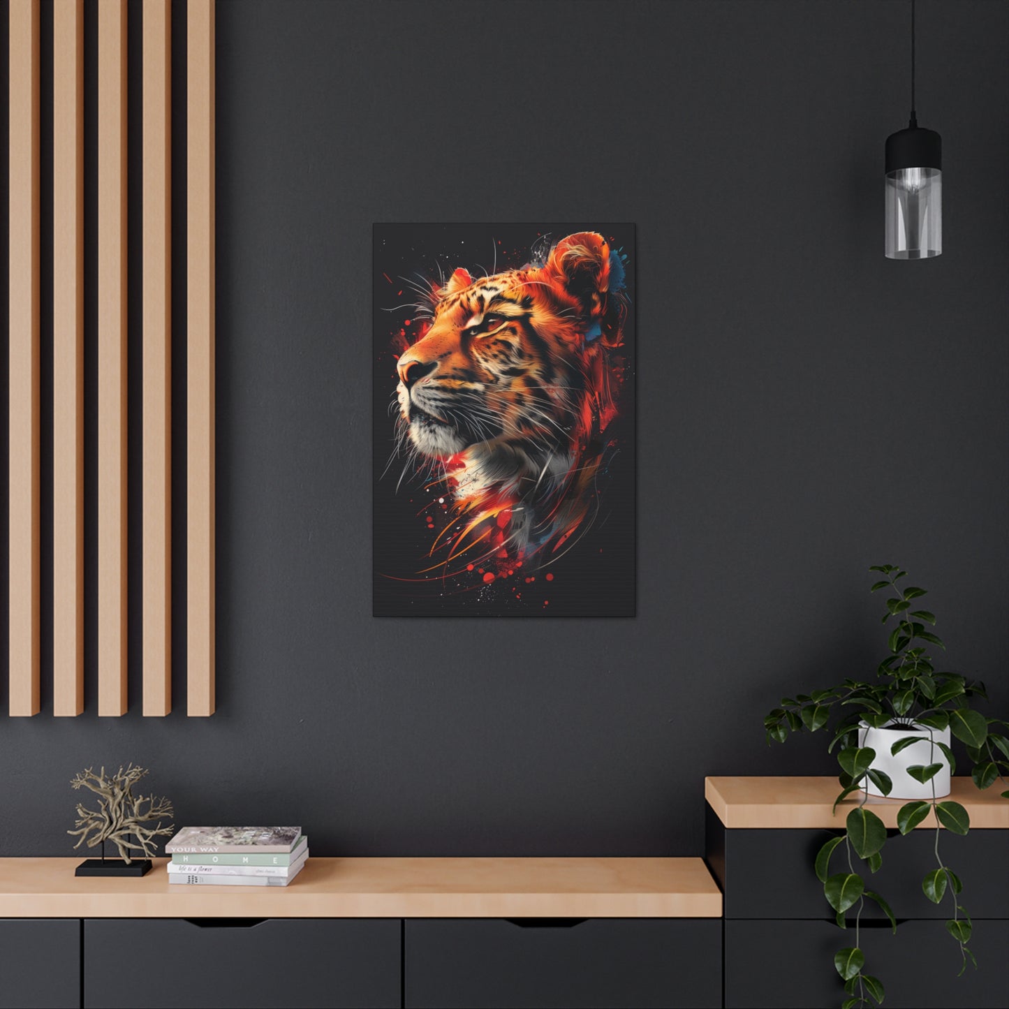 Tiger - Illustration  Canvas Gallery Wraps