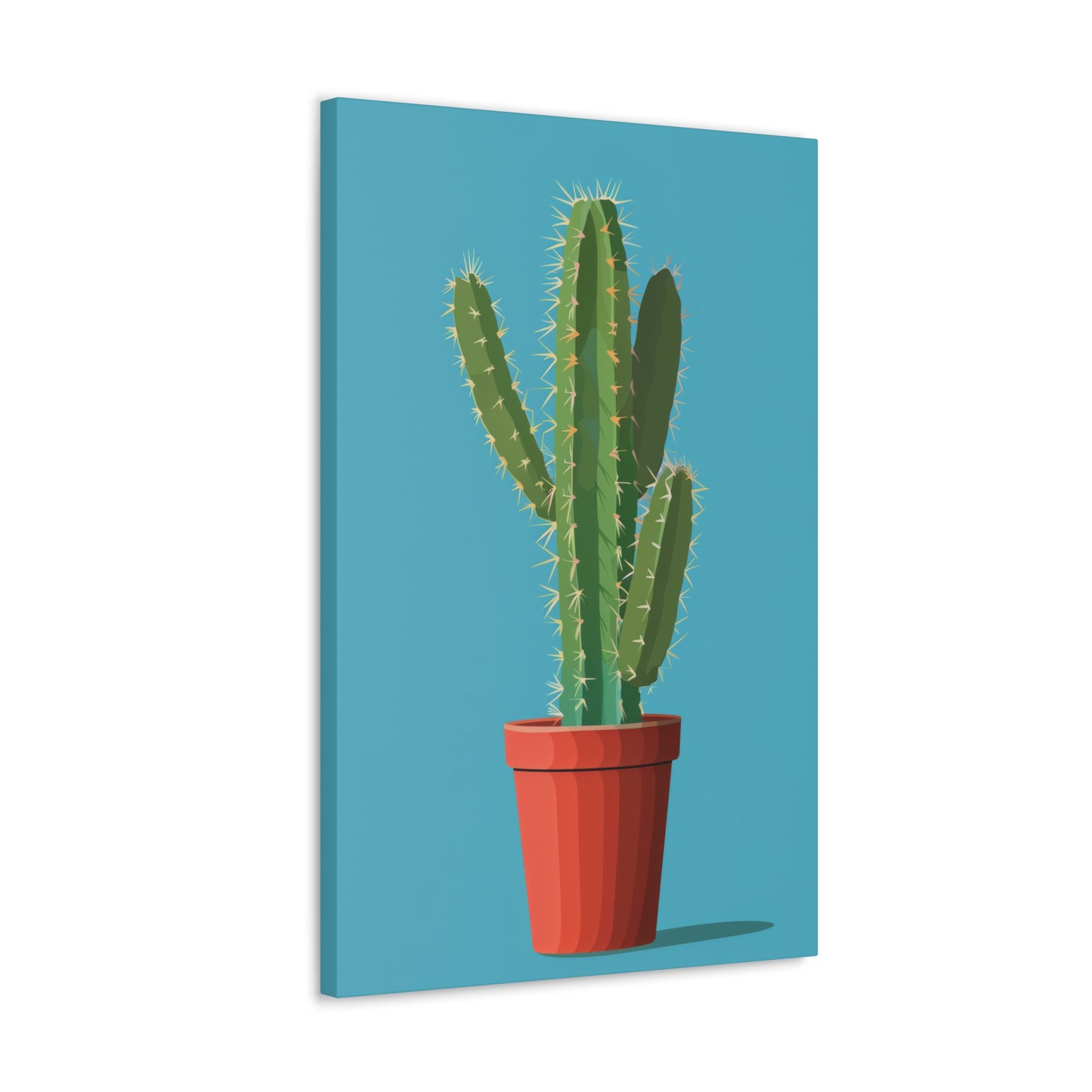 Cactus Plant - Illustration Canvas Gallery Wraps