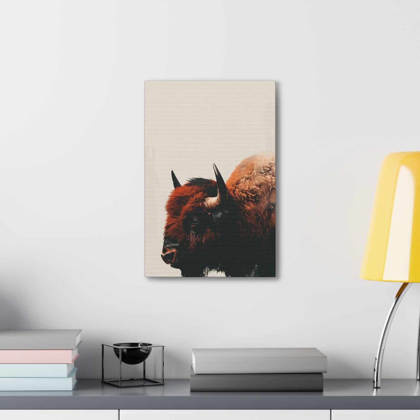 Bison - Illustration Canvas Gallery Wraps