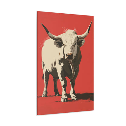 White Buffalo Digital Illustration Canvas Gallery Wraps