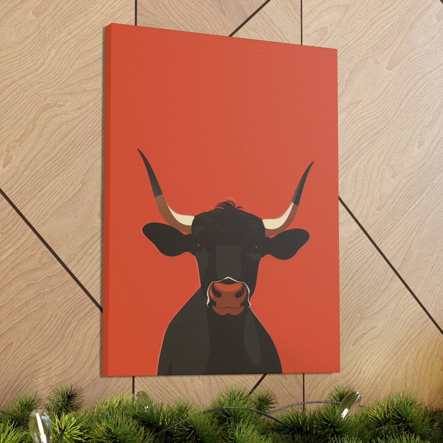 Bull Digital Illustration Canvas Gallery Wraps