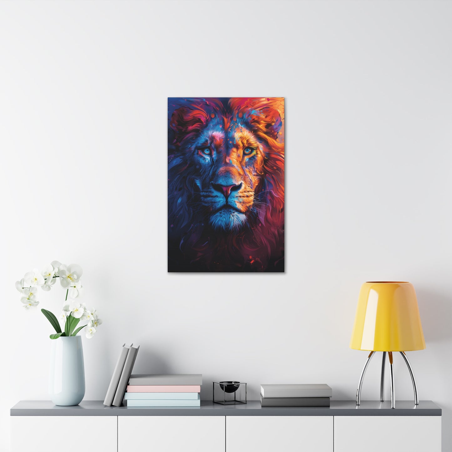 Lion - Illustration  Canvas Gallery Wraps