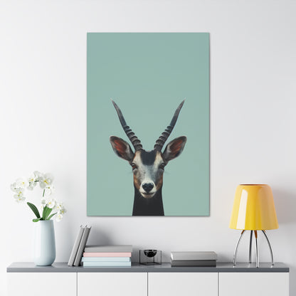 Antelope with Antlers Digital Illustration Canvas Gallery Wraps