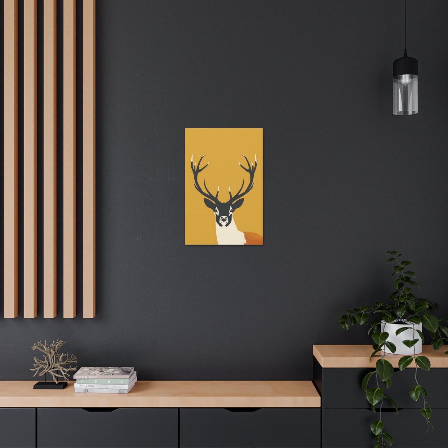 Reindeer - Digital Illustration Canvas Gallery Wraps