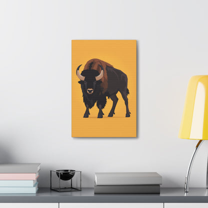 Bison - Digital Illustration Canvas Gallery Wraps