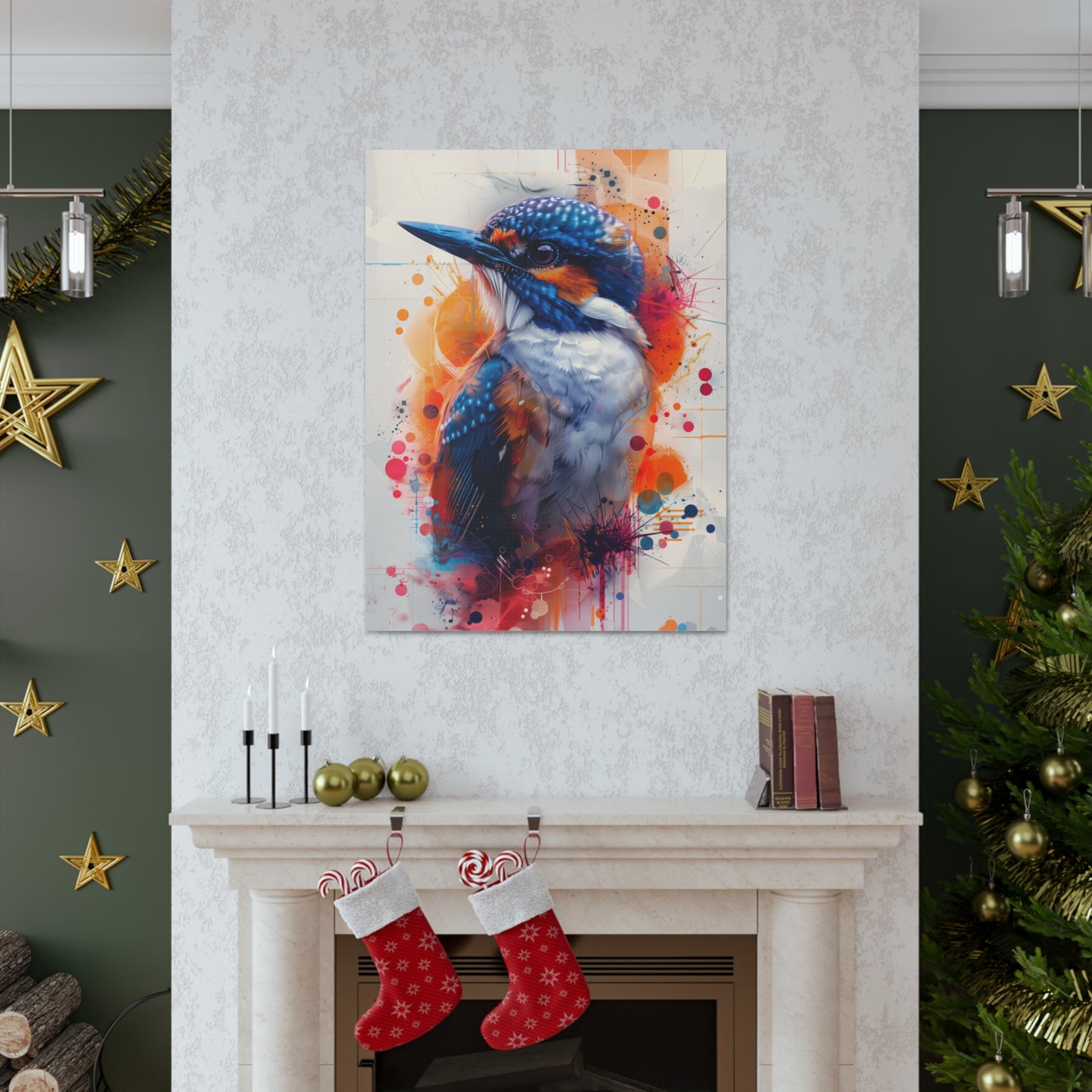 Bird - Abstract Illustration Canvas Gallery Wraps