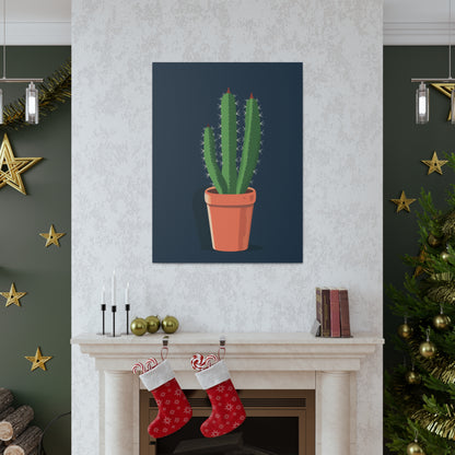 Cactus Plant - Illustration Canvas Gallery Wraps