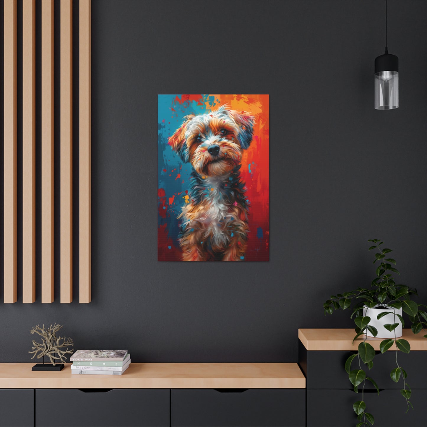 Terrier Dog - Illustration Canvas Gallery Wraps