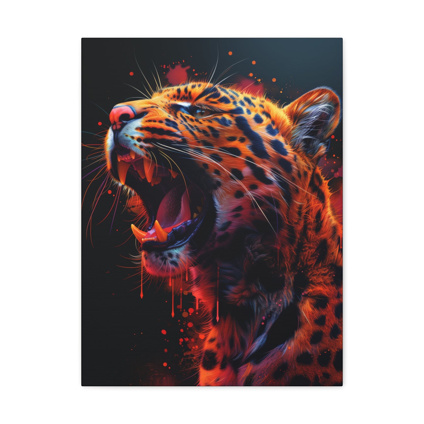 Cheetah - Illustration Canvas Gallery Wraps