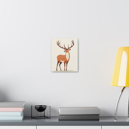 Deer - Digital Illustration Canvas Gallery Wraps