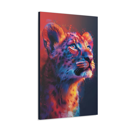 Cheetah - Illustration Canvas Gallery Wraps