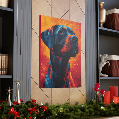 Rottweiler Dog - Abstract Illustration Canvas Gallery Wraps